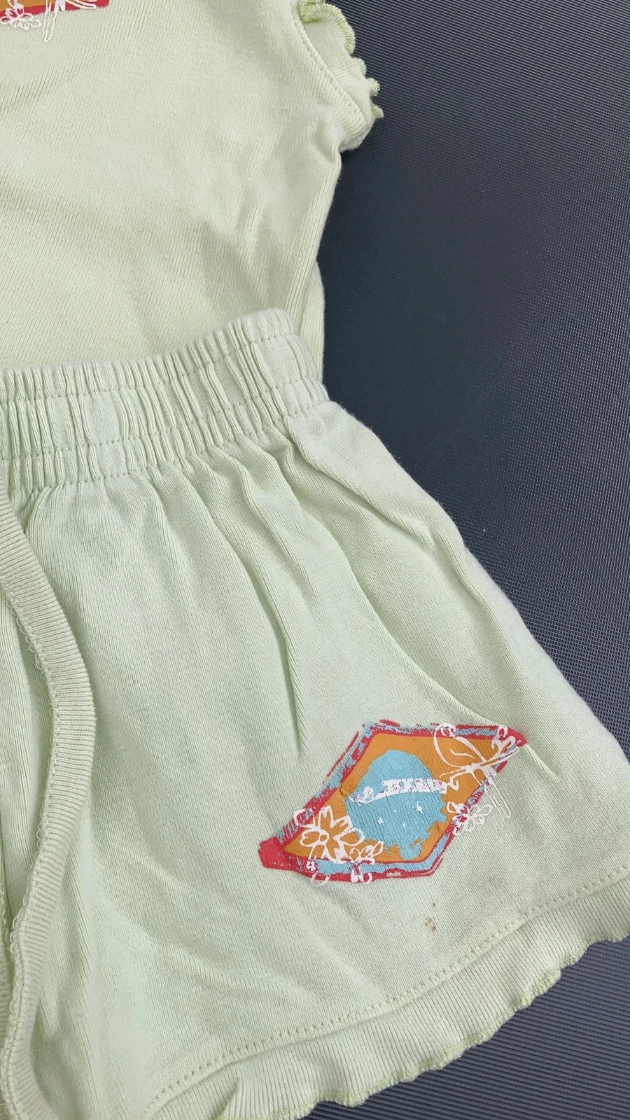 Conjunto lote de roupas para bebê menina criança tamanho 2 anos 24 meses short regata – photo 2